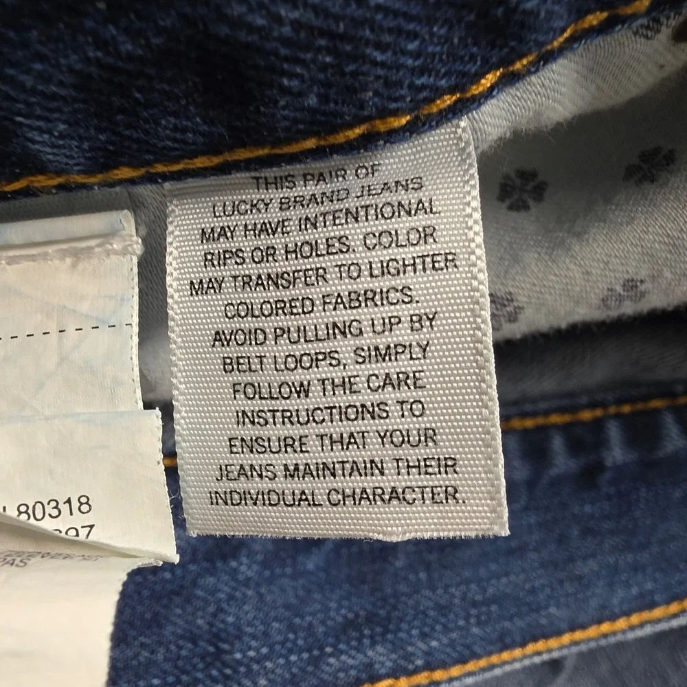 Lucky Brand 181 Relaxed Straight Jeans Mens 40x32 Medium Wash Blue Denim Pants